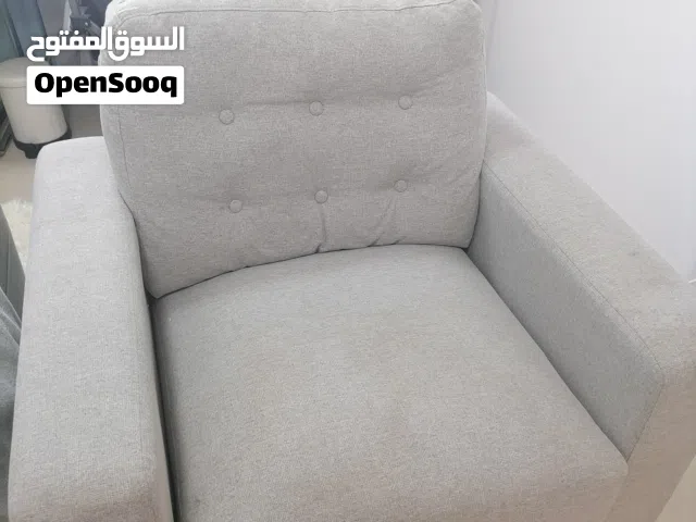 Grey Sofa Single Seater اريكة كنبة قنفة / سوفا شخص واحد لون رصاصي