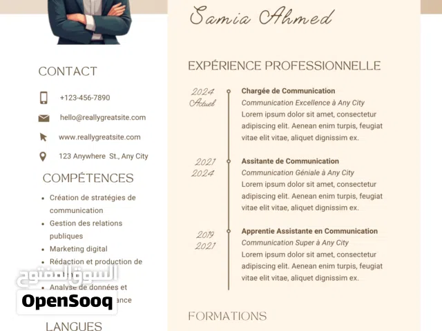 Création de Cv et des cartes pro