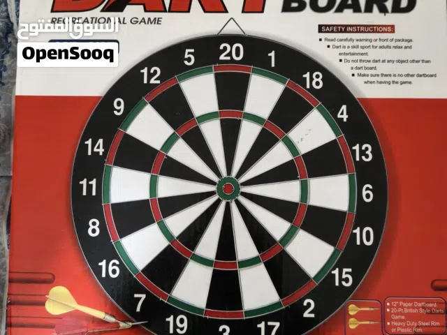 لوحة دارتس (Darts) احترافية "وجهين" + 6 أسهم بأعلام