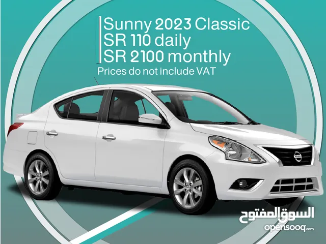 Nissan Sunny 2023 for rent in Dammam - Free delivery for monthly rental