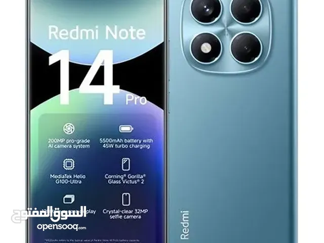 REDMI NOTE 14 PRO ( 256GB ) / 8 RAM NEW /// ريدمي نوت 14 برو ذاكره 256 جيجا الرام 8 الجديد كلياً