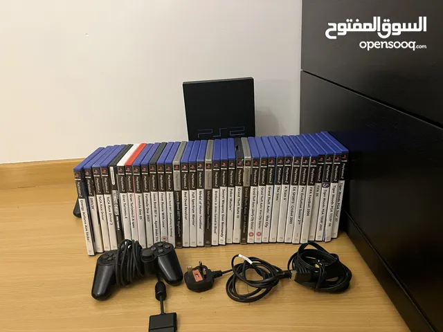 Ps2 with games and controllers with all cables