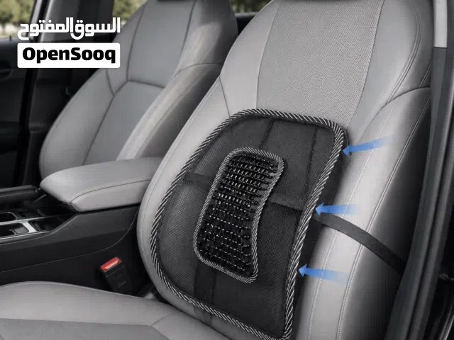راحة أكثر بكل جلسة وسادة دعم أسفل الظهر بتصميم شبكي مفتوح التهوية مزودة بخرز بارز في الضهر