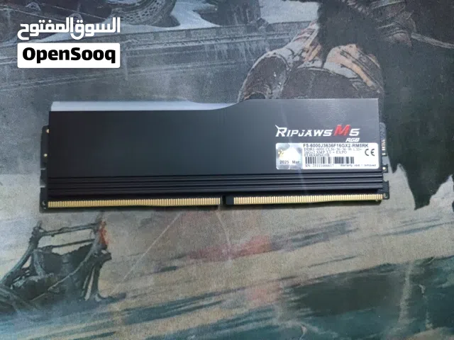 RAM G SKILL 16GB SINGLE KIT 6000mhz رايده  250 الف وبي مجال