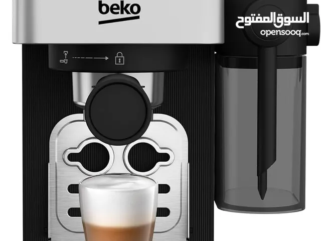 بيكو مكبس اسبريسو رقمي 15 بار، سعة 1.1 لتر، حاوية حليب 300 مل، شاشة LCD، 1628 واط، تخزين حبوب مطحونة
