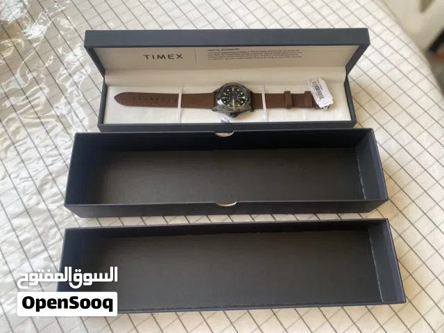 Timex Navy XL Automatic watch100m water resist Japan genuine leather. Price negotiable.