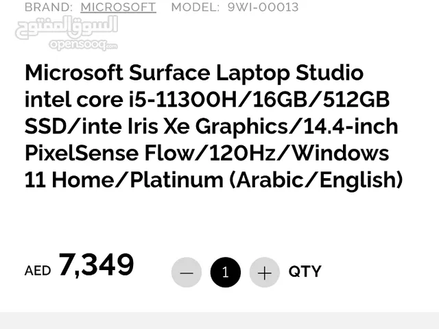 Microsoft Surface laptop studio