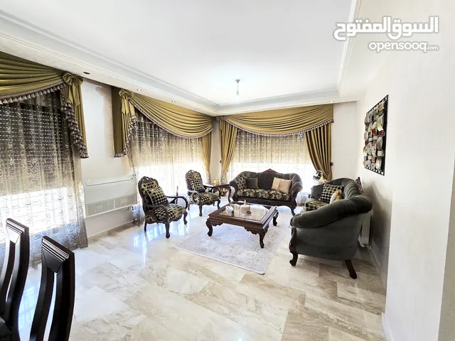 عبدون شقة مفروشة فخمة 4 نوم للإيجار السنوي طابق اول