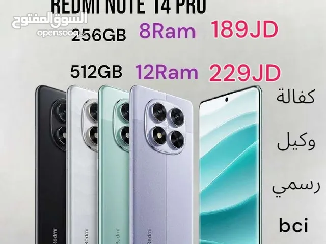 Redmi Note 14 Pro 256GB 8Ram الاصدار الاحدث شاومي ريدمي نوت الجديد note14 14pro