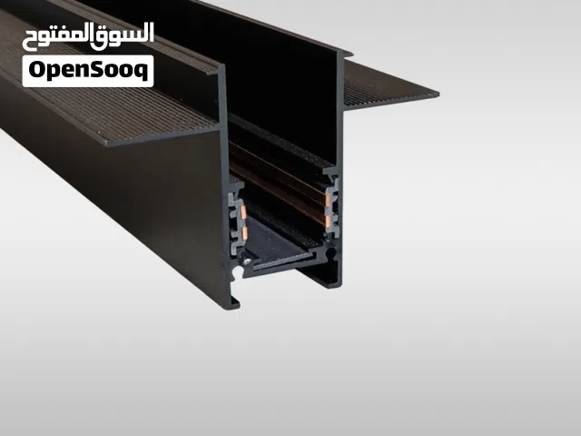 ريلز مغناطيسي داخل السقف - Magnetic Track Black (Recessed)