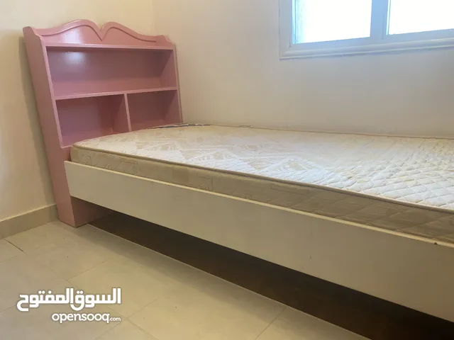 Pink color bed with mattress + 2 shelf...