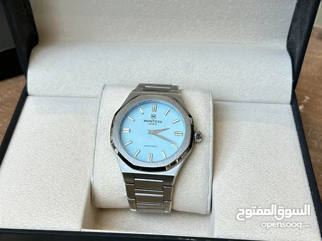 Monteva geneve Tiffany blue dial 42mm men’s Swiss watch