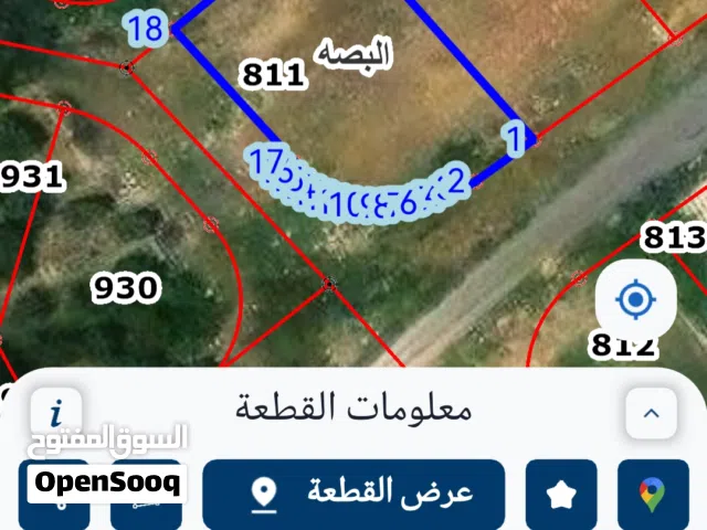 ارض للبيع في ابو السوس