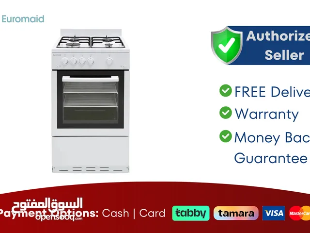Euromaid 50X60 Cm 4 Burner Cooking Range