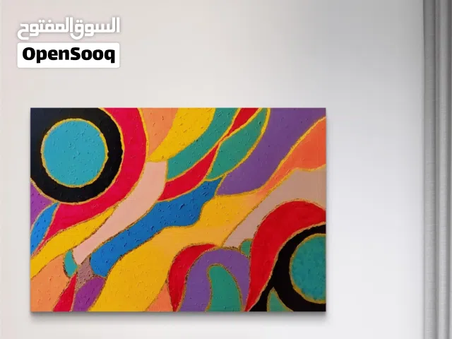 textured tablue acrylic on canvas 120*80 handmade   Giza