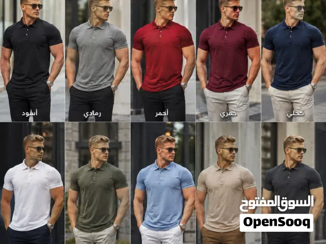 تشيرت بولو رجالي  مقاس M l xl xxl  السعر 6 . د