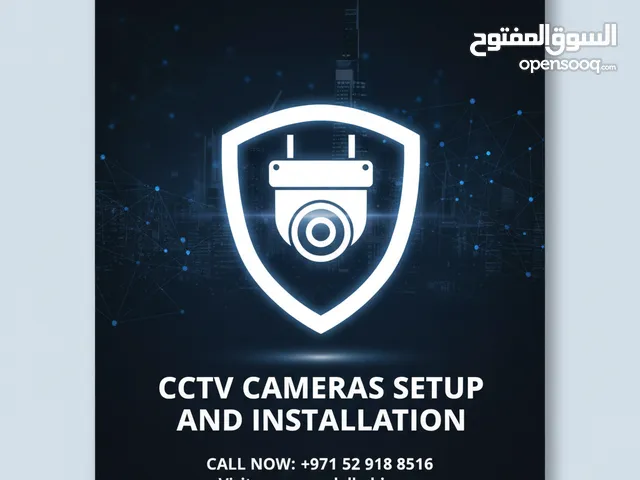 Sharjah Police Approved CCTV Camera Installation Professional IP Camera Setup for Shop & Offices