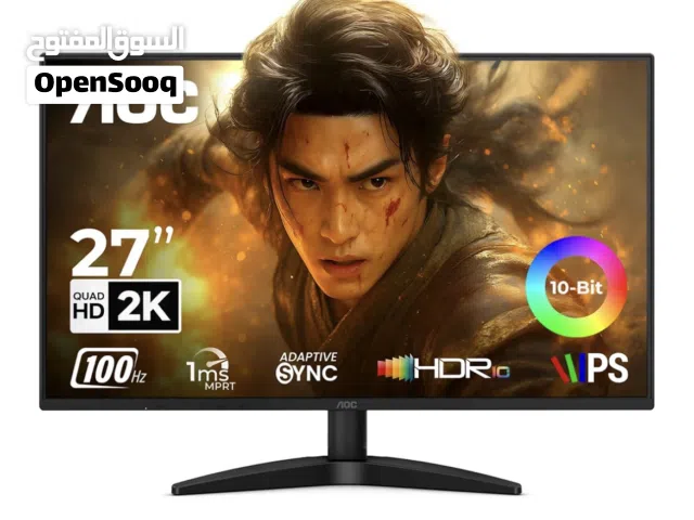 AOC Q27B36 27” QHD IPS Gaming Monitor – 100Hz, 1ms, HDR10, Adaptive Sync, HDMI & DisplayPort