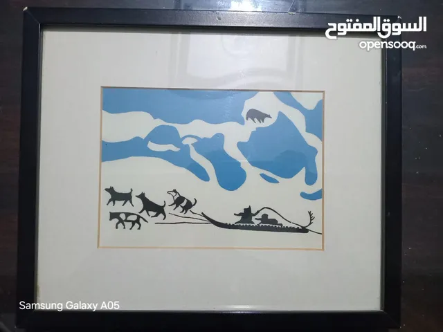 لوحة فنية نادرة للفنان الانيويتيNiviasak تمتل الفن الانويتي والفن الحقيقي للانويت