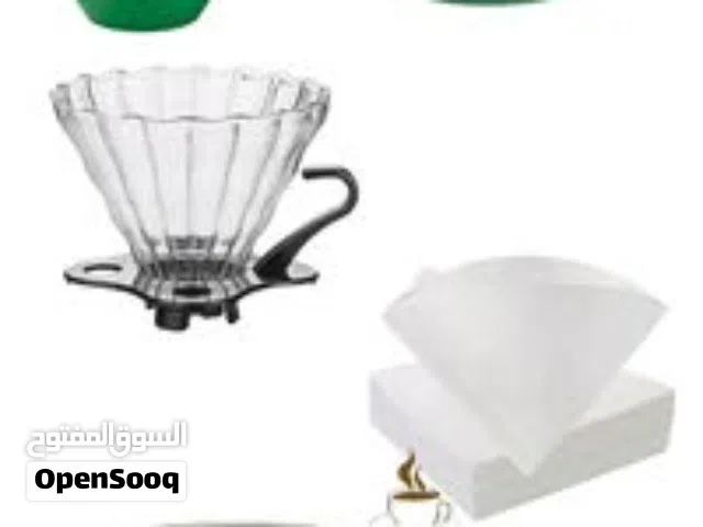 عده قهوه V60 متكامله باللون الاخضر الملكي 5 قطع بسعر خصومات بدايه السنه