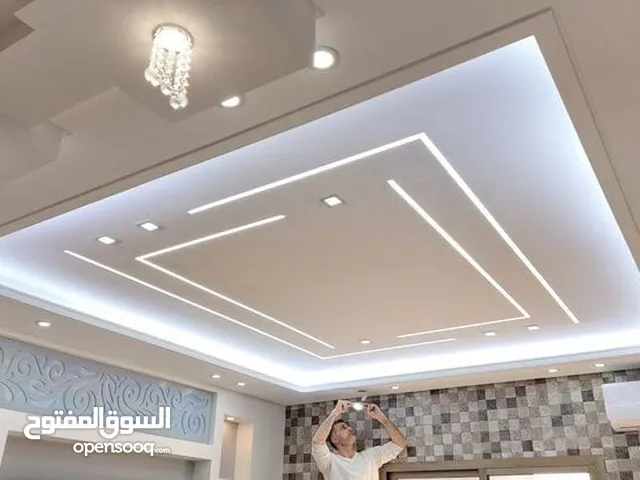 تنفيذ اعمال الديكور الداخلي جبسمبورد وجبص البلدي واسمنت بورد وفرسلينج وبيفيسي وبديل الرخام والفوم