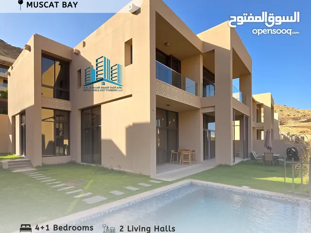 BEAUTIFUL MODERN FULLY FURNISHED WATERFRONT 4+1 BR VILLA IN MUSCAT BAY