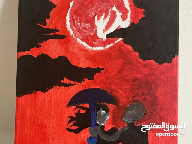 لوحة بعنوان الليلة الحمراء