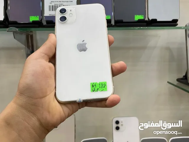 ايفون 11 ذاكرة 64 بطارية 83%رسمي نظيف كرت ب 220$ب 118الف