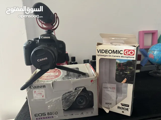 كاميرا كانون 800d + مايك رود للبيع