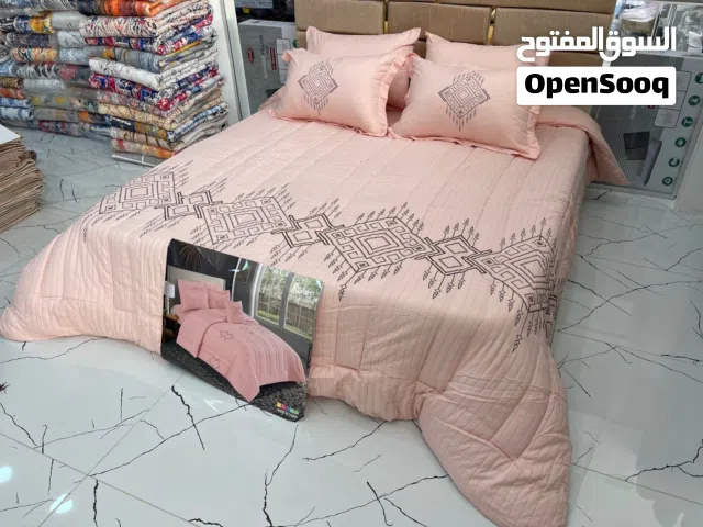 مسبل 6قطع  كفر مطاط محبوك ع الداير  مع أربع أوجه مخدات  مع المسبل المطرز نفسه  المقاس 240*260
