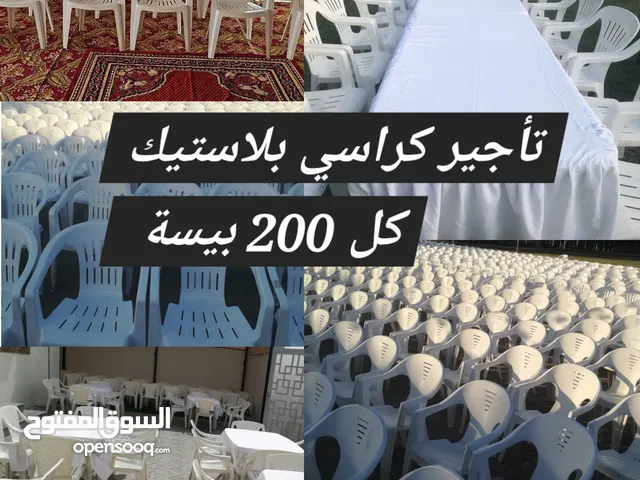 chairs for rent ايجار الكراسي 200 بيسة