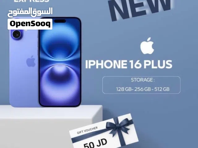 IPHONE 16 PLUS ( 256GB ) NEW /// ايفون 16 بلس ذاكره 256 الجديد