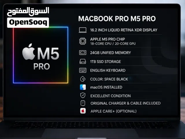 MacBook Pro M5 Pro 16” 24 Ram and 1 TB SSD