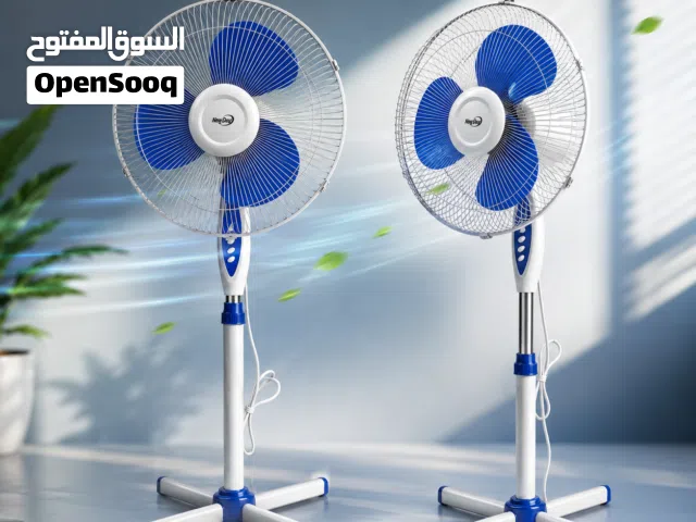 مروحة عمودية كهربائية HuaTuo قياس 16 إنج بقدرة 45 واط العدد 2 شاهد الفيديو