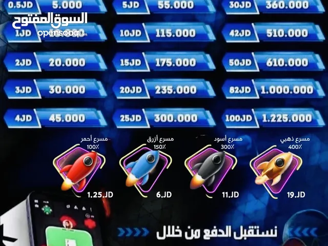 جواكر توكنز مسرعات جميع العاب