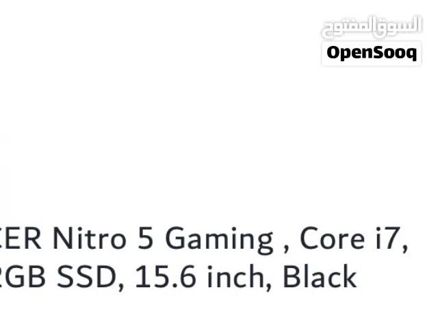 Acer nitro 5 gaming  core i 7  16 Gb  512 Gb ssd