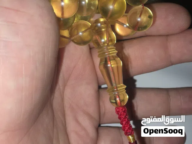 مسباح كهرمان حر طبيعي كلنجرادي 70 جرام - تخريم تربل سوبر