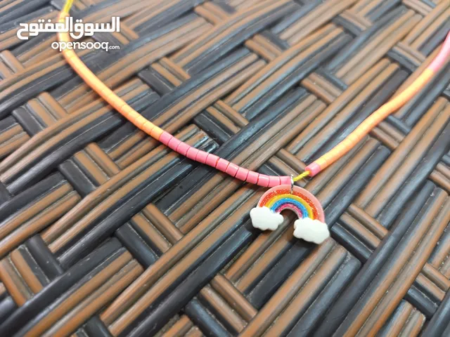 خاتم لؤلؤة بنفسجي سناسيل جميله مناسبه للاطفال
