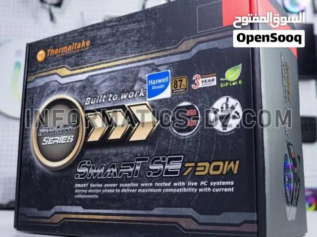 للبيع: باور سبلاي مستعمل بحالة ممتازة النوع: Thermaltake Smart SE 730W الحالة: استخدام خفيف ونظيف