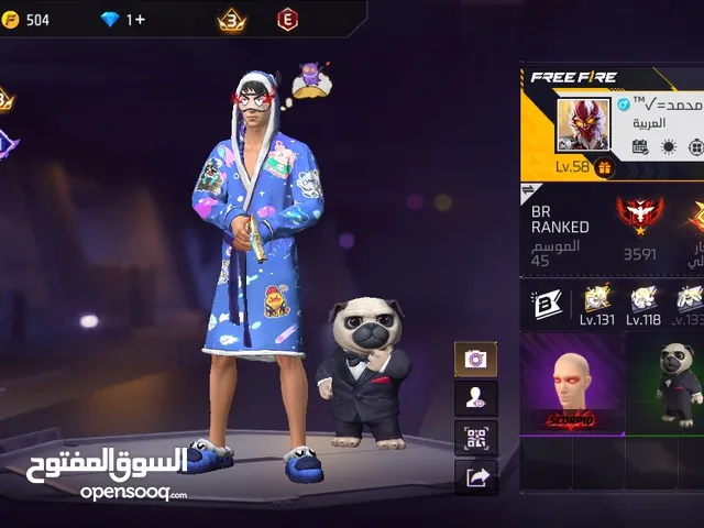 Free Fire Accounts and Characters for Sale in Irbid