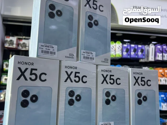 Honor X5c New ( 64 GB / 4 RAM )  هونر X5c الجديد من شركة هونر متوفر الان مع شاحن اصلي كامل من الشركة