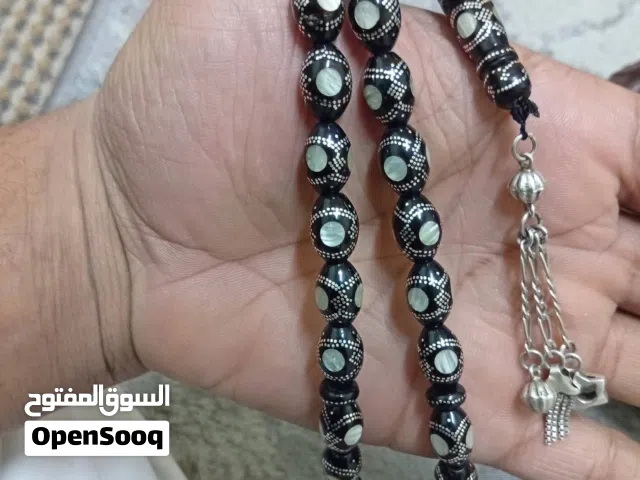 مسبح يسر صدف طبيعي فضه 925 مميزه جدا