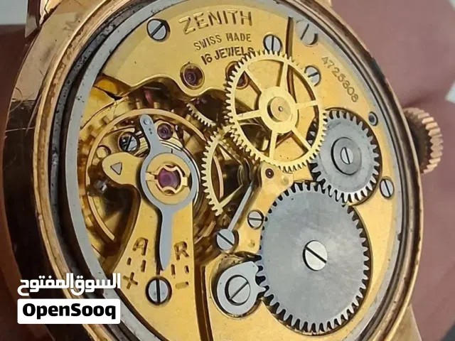 Late 50s 35mm vintage rose gold (Zenith stellina) with good condition for sale ماركة سويسرية عالمة!!