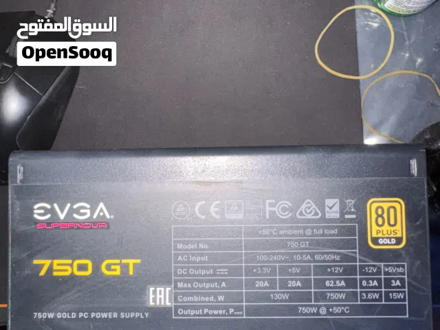 EVGA 750 GT supernova PSU Gold 80+ full modeler