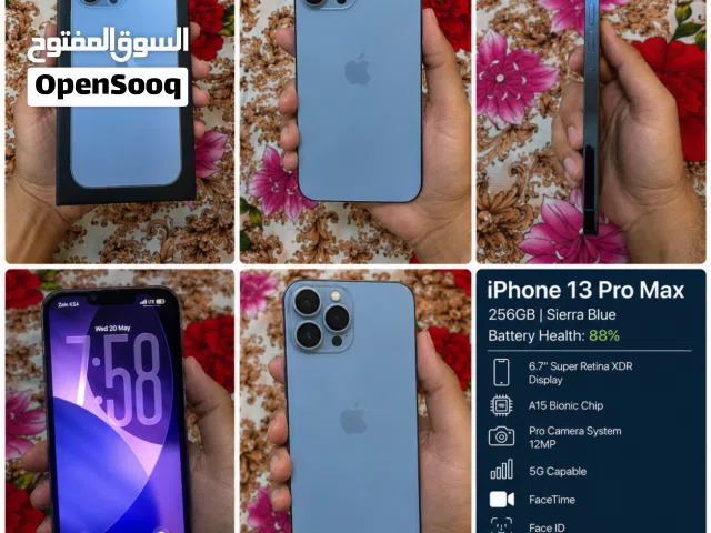 iPhone 13 Pro Max 256GB Sierra Blue FaceTime 5G With Box