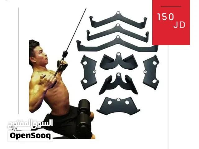 طقم مسكات حديد كامل 8 قطع أصلي للكيبل كروس وتمارين الظهر والبايسبس بأفضل جودة وسعر