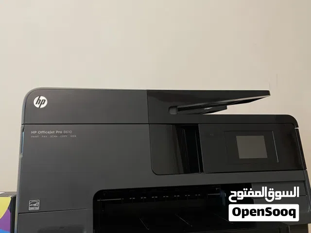 طابعة اتش بي مع الوان جديدة بحالة ممتازة تم استخدامها مدة قليلة