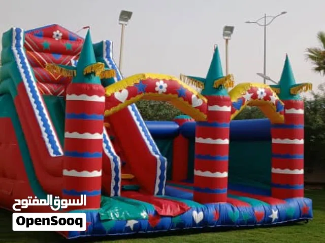 تأجير نطيطات ملعب صابوني زحليقه مائيه العاب حفلات