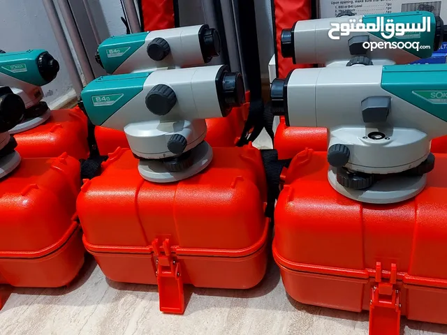 اجهزة مساحية واكسسوارات لايكا توبكون متر ليزر ليفل توتل استيشن مسطرة total, level, gps, pole, staff,