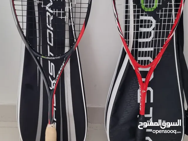 Two Dunlop Biomimetic Squash Racquet
